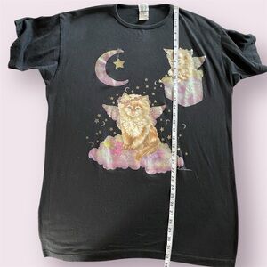 VTG Cat Graphic Oversized Atlas Sports Shirt- Nighty Shirt- Cottagecore Vintage